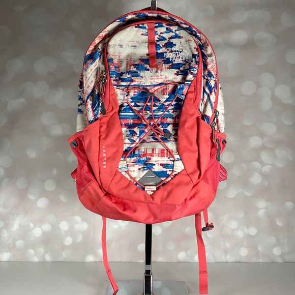 The North Face Bags The North Face Pink White Blue Jester Backpack Poshmark